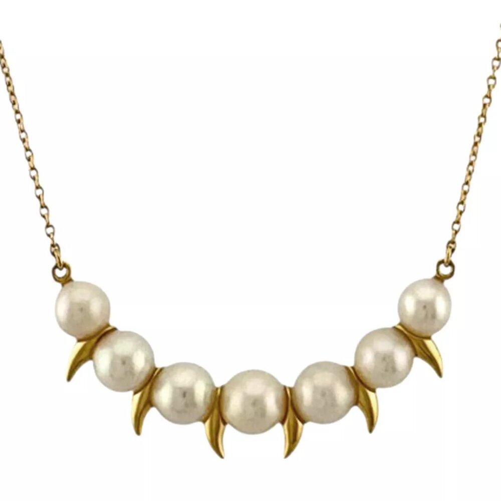 TASAKI Necklace yellow gold Pearl Danger Scorpion used